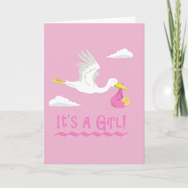 It's a Girl! Announcement (Front)