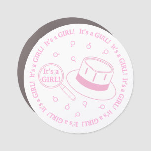 It's a Girl! announcement Car Magnet