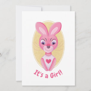 It's a girl announcement card