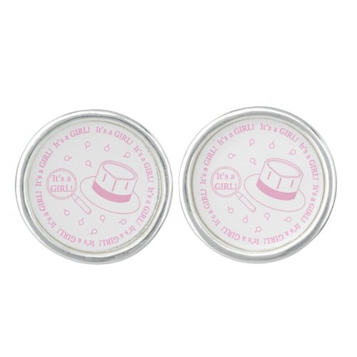 Its a Girl announcement Cufflinks