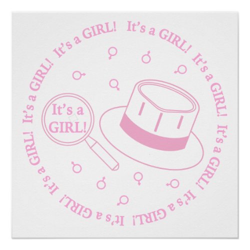 Its a Girl announcement Poster