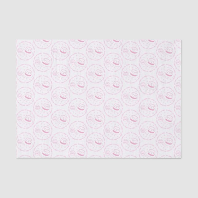It's a Girl! announcement Tissue Paper (Front)