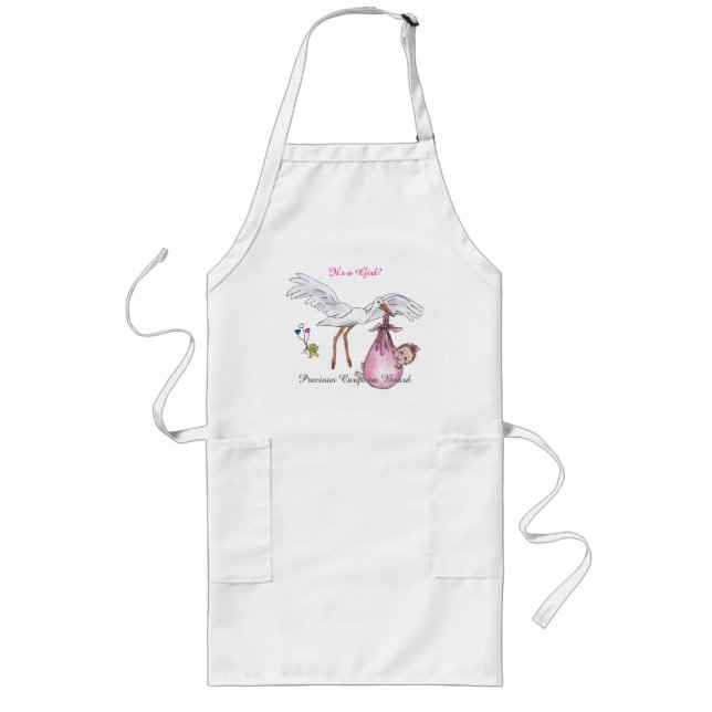 'It's a Girl!' Apron for Mom (Front)