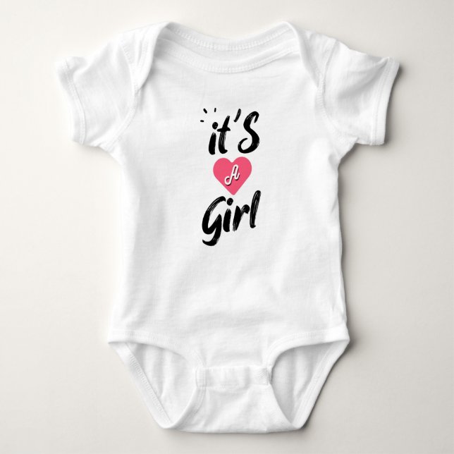 It's a girl baby bodysuit (Front)