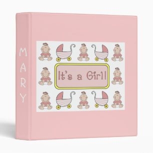 "It's a Girl" Baby Book Binder