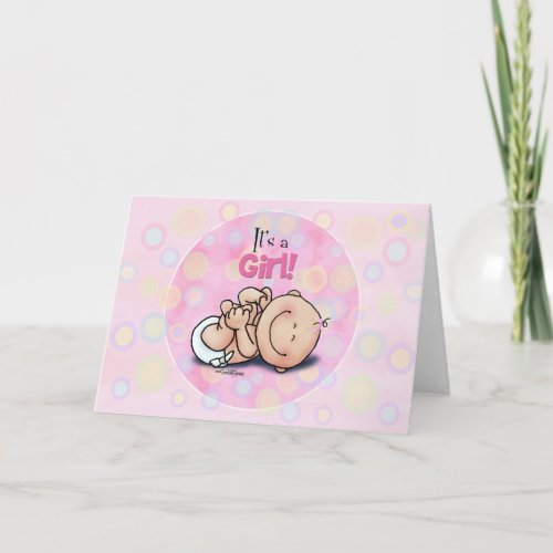 Its a Girl _ Baby Congratulations Announcement