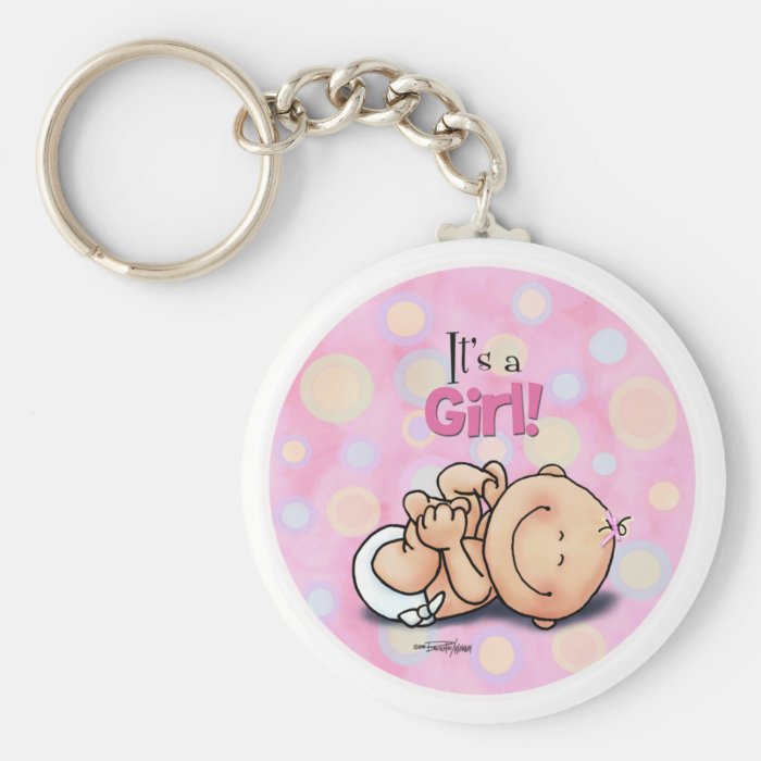 It's a Girl   Baby Congratulations Keychain