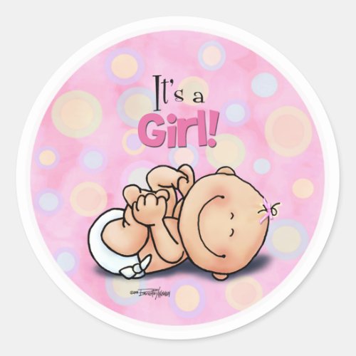 Its a Girl _ Baby Congratulations stickers