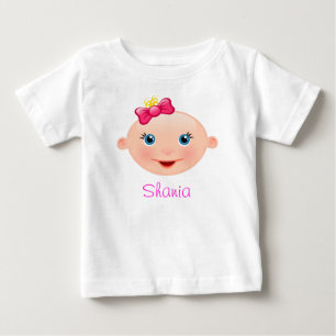 It's a Girl Baby Face Pink T-Shirt