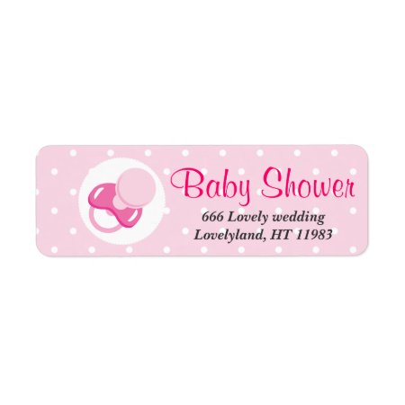 It's A Girl Baby Girl Design Label