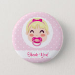 It&#39;s A Girl Baby Girl Design Pinback Button at Zazzle
