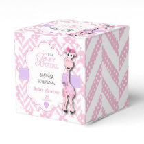 It's a Girl - Baby Pink Giraffe - Baby Shower Favor Boxes