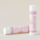 Its a Girl Baby Shower Favors Pink Lip Balms
