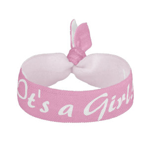 It's a Girl! Baby Shower Hair Ties