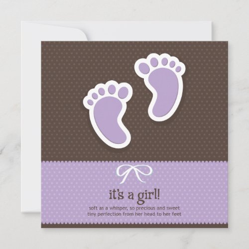 It's a Girl - Baby Shower Invitation