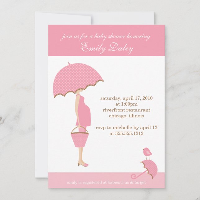 {it's a girl!} baby shower invitation (Front)