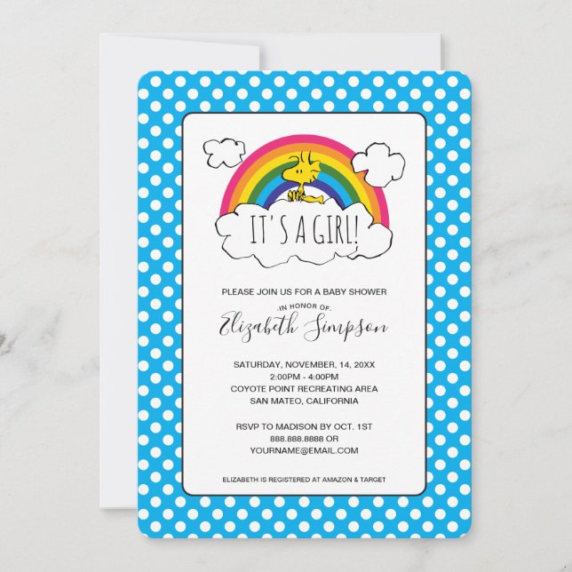 It's A Girl Baby Shower Invitation (Front)