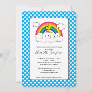 It's A Girl Baby Shower Invitation