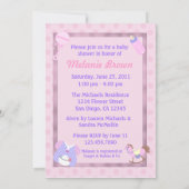 It's A Girl Baby Shower Invite (Back)