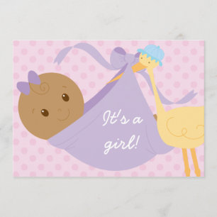 It's A Girl Baby Shower Invite