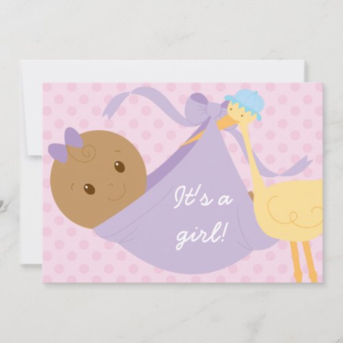 It's A Girl Baby Shower Invite