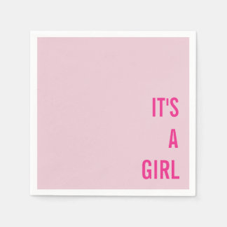 It's a Girl Baby Shower Napkins