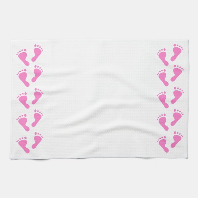 Its a Girl - Baby Shower, Newborn Towel (Horizontal)
