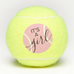 Its A Girl Baby Shower Pink Gender Reveal Tennis Balls<br><div class="desc">"It's a Girl" Pink Dot Tennis Balls,  perfect for a tennis baby shower,  tennis couple pregnancy surprise announcement,  and unique gender reveal prop for a baby girl.</div>