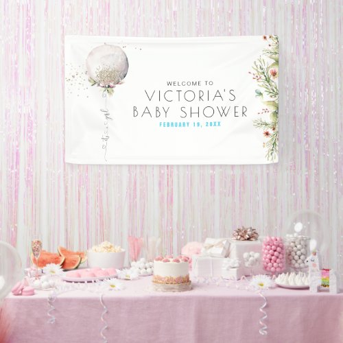 Its A Girl  Baby Shower Welcome Banner