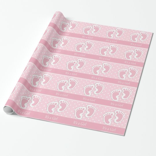 It's a Girl Baby Shower wrapping paper