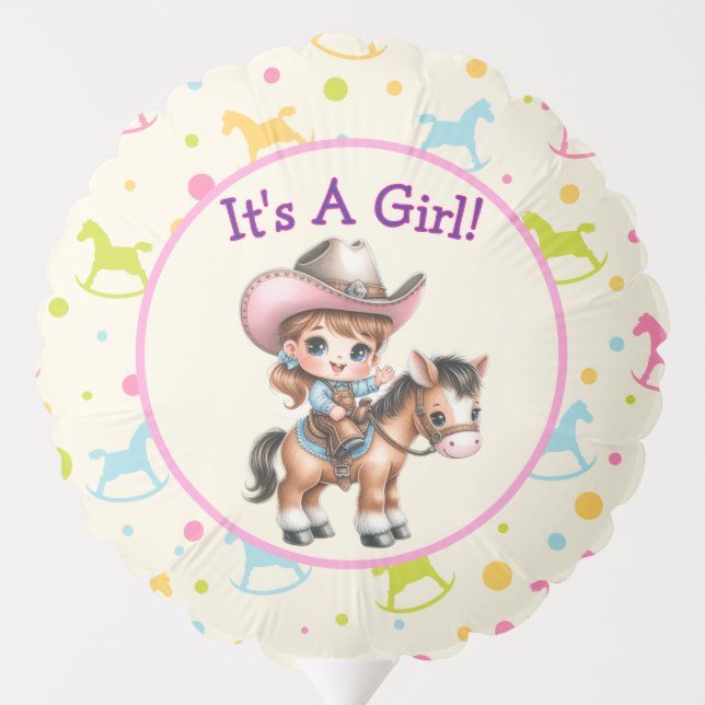 It's A Girl Balloon (Back)