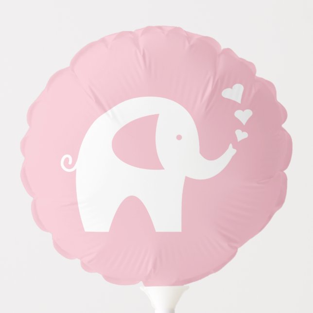 It's a girl balloon with cute pink elephant design (Front)