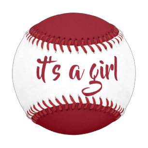 it's a girl baseball by dalDesignNZ