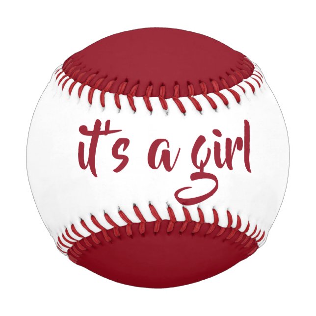 it's a girl baseball by dalDesignNZ (Back)