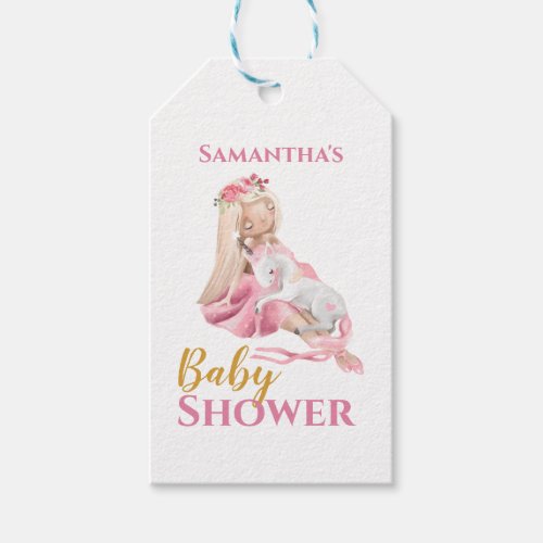 Its a Girl Beautiful Ballerina Baby Shower Favor  Gift Tags