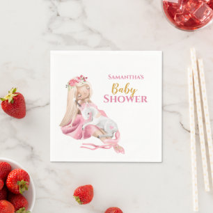 It's a Girl Beautiful Ballerina Baby Shower Napkins