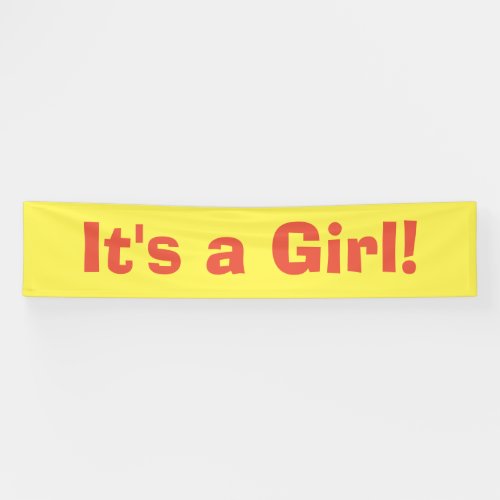 Its a Girl _ Birth Announcement Banner