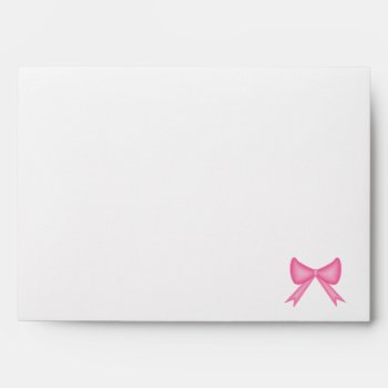 It's A Girl! Bow Themed Baby Shower Envelopes by CardinalCreations at Zazzle