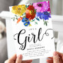 It's a Girl Bright & Bold Florals Baby Shower  Invitation