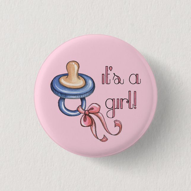 It's a Girl! Button (Front)