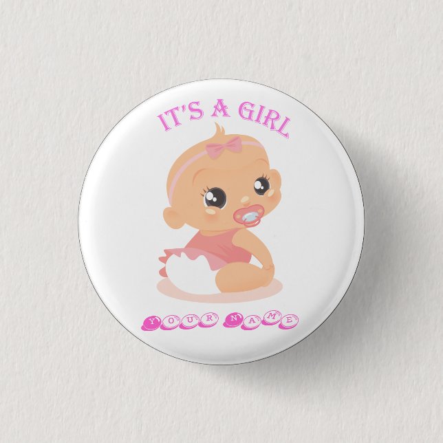It's a Girl Button (Front)