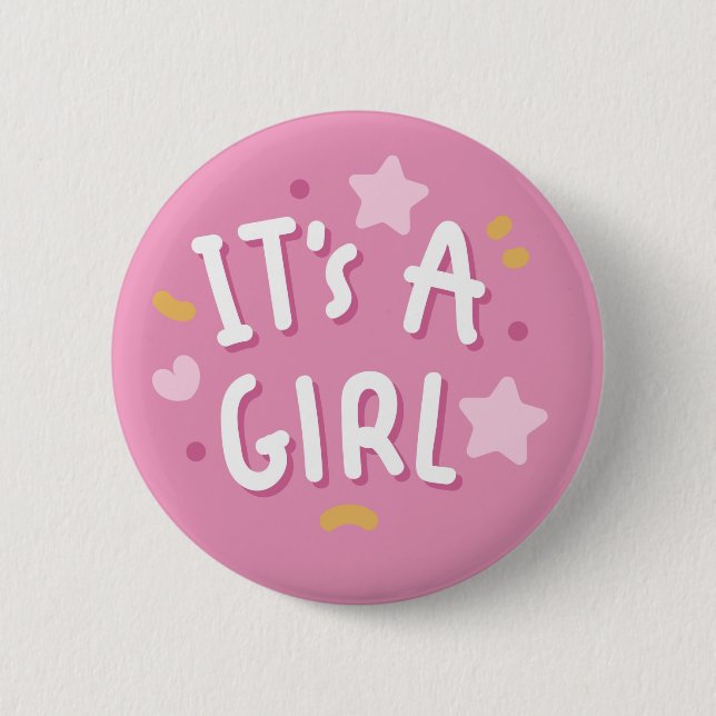 It's a Girl Button (Front)