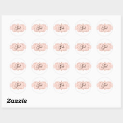 It's a Girl Cupcake Toppers/Stickers Classic Round Sticker | Zazzle