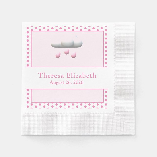 It's a girl Customizable Baby Shower Napkins (Creator Uploaded)