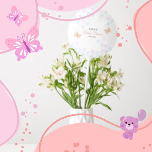 It's a Girl Cute handdrawn school watercolor Baby  Balloon