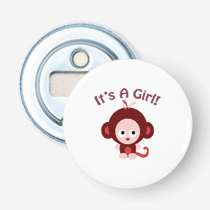 It's a girl! Cute Monkey Bottle Opener