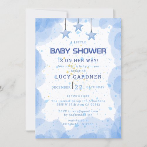 It's A Girl Dusty Cute Baby Shower