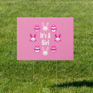 It's a Girl Easter Sign