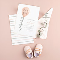 Its A Girl Eucalyptus Greenery Balloon Baby Shower Invitation