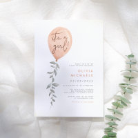 Its A Girl Eucalyptus Greenery Balloon Baby Shower